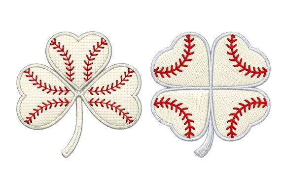 Baseball Shamrock Clover Embroidery Desi Review