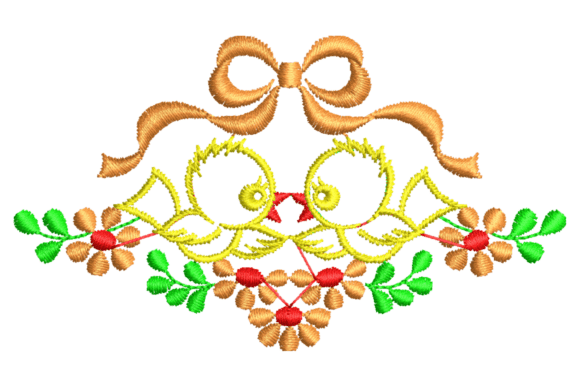 Birds, Flowers Bow Embroidery Design Review