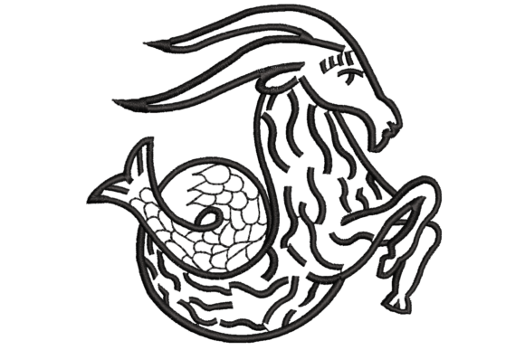 Capricorn Zodiac Symbol Embroidery Design Review