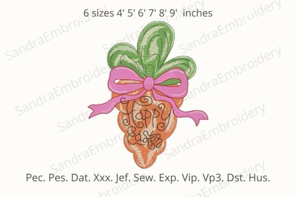 Carrot Easter Embroidery Design Review