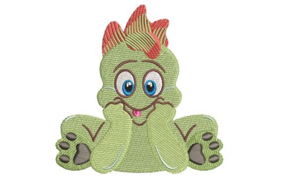 Cute Baby Dino, Nursery Embroidery
