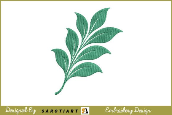 Green Leaf Embroidery Design T-shirt Review