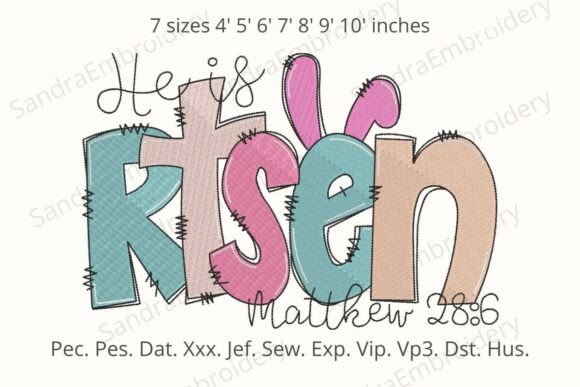 He is Risen Machine Embroidery Design Review