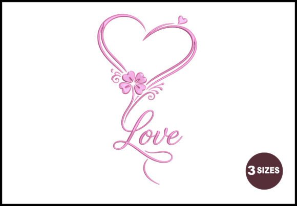 Love Heart Floral Embroidery Design Review