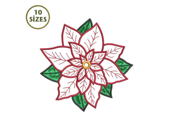 Poinsettia Embroidery Design Review