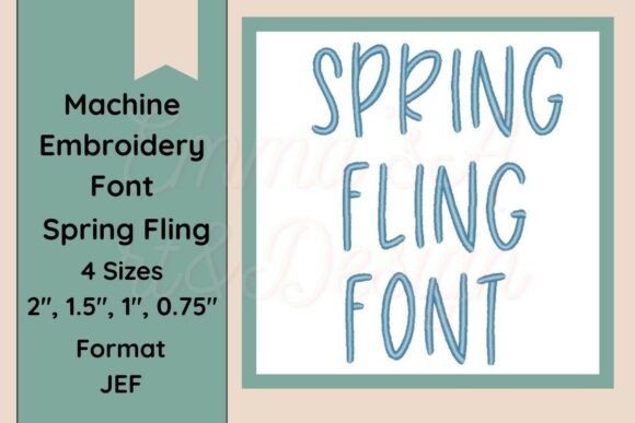 Spring Fling Font Embroidery JEF Format Review