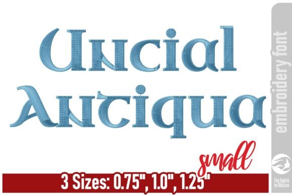Uncial Antiqua Embroidery Font - Small Review